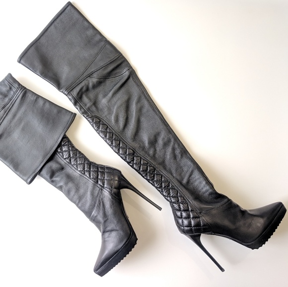 Burberry Shoes - BURBERRY LONDON BIKER BANBURY THIGH HIGH BOOT